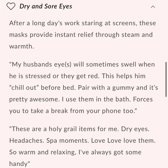 POPMASK Self Heating Sleep Mask for Tired Eyes Rose Scent NEW 5 Pack Sealed Box - Picture 10 of 14